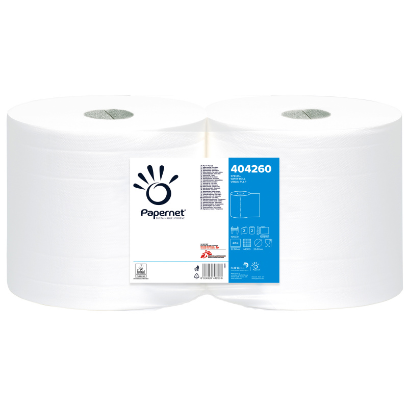 Rola hartie industriala Papernet 2 str  860 portii Rola hartie industriala Papernet 2 str  860 portii
