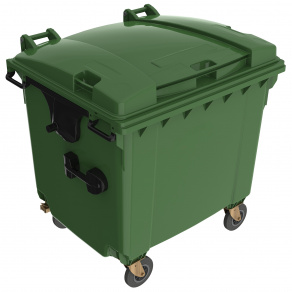 Container pentru colectarea deseurilor  1100 litri   galben 1 Container pentru colectarea deseurilor  1100 litri   galben 1