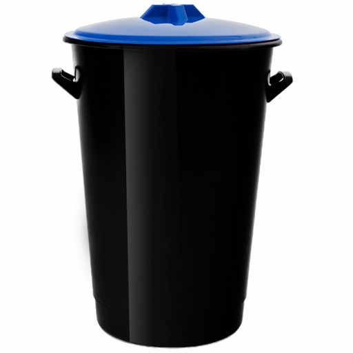 Tomberon gunoi 60 litri capac albastru