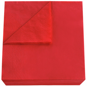 Servetele de masa rosii 33 33  250 buc pach