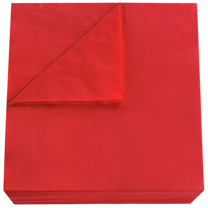 Servetele de masa rosii 33 33  250 buc pach