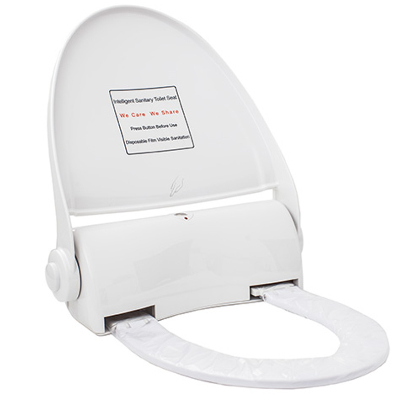 Capac toaleta cu buton   cu folie 135 utillizari