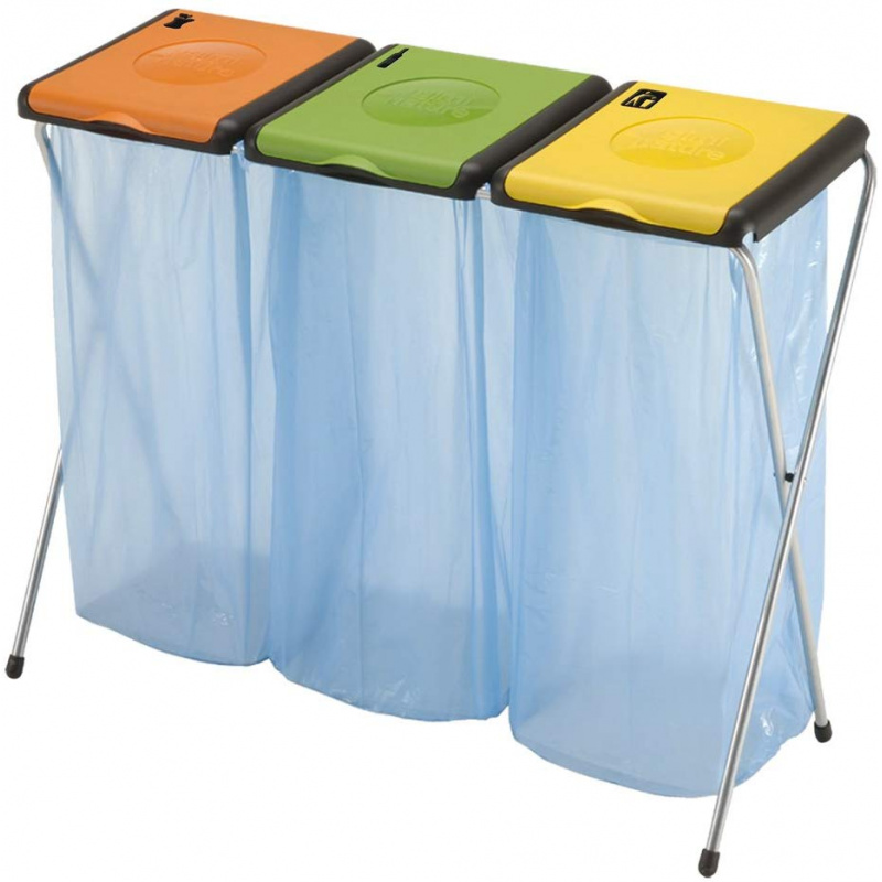 Suport din inox pentru sac cu capac   3