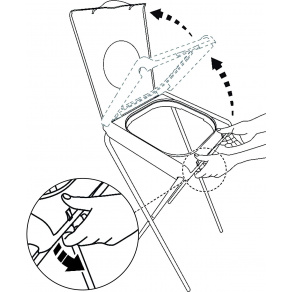 Suport din inox pentru sac cu capac   3 2