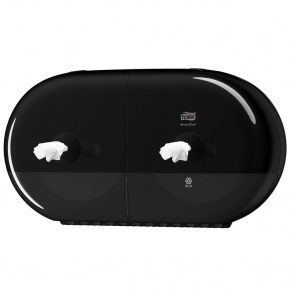 Dispenser hartie igienica Tork SmartOne Twin Mini   Negru Dispenser hartie igienica Tork SmartOne Twin Mini   Negru