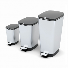 Cos gunoi cu pedala Chic  gri   6 litri 1