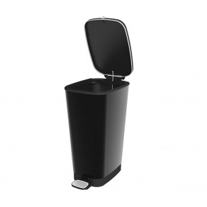 Cos gunoi cu pedala Chic  negru   50 litri 1 Cos gunoi cu pedala Chic  negru   50 litri 1