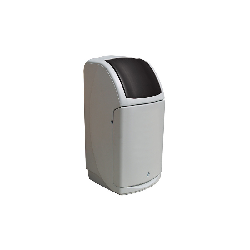 Cos de gunoi plastic 140 litri   negru Cos de gunoi plastic 140 litri   negru