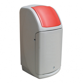 Cos de gunoi plastic 140 litri   rosu Cos de gunoi plastic 140 litri   rosu