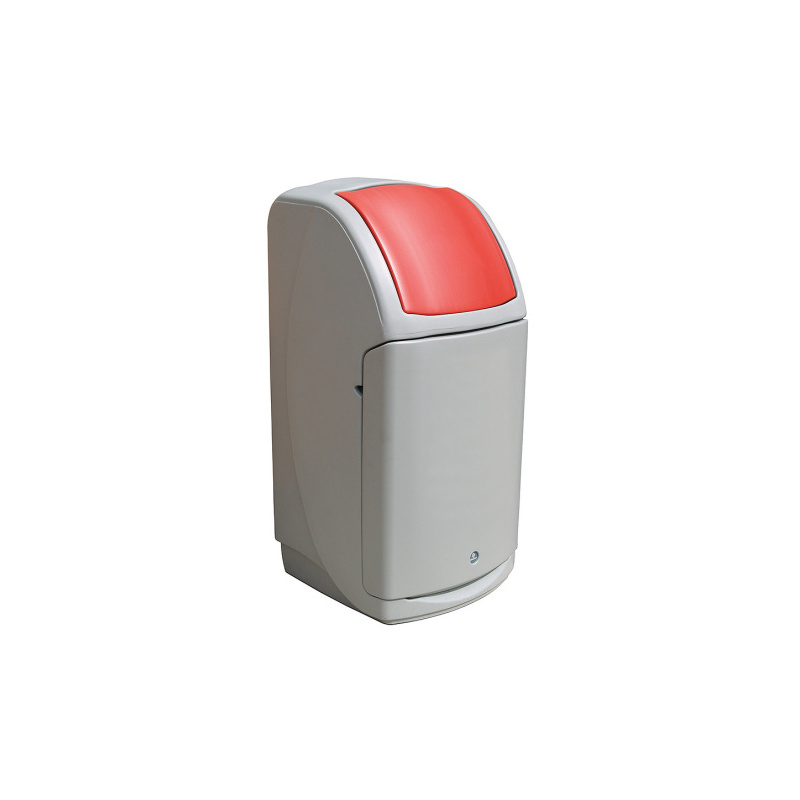Cos de gunoi plastic 140 litri   rosu Cos de gunoi plastic 140 litri   rosu