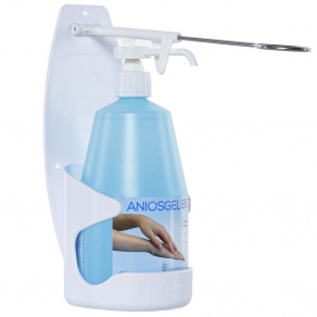 Suport perete pentru dezinfectant maini Anios  actionare cu cotul