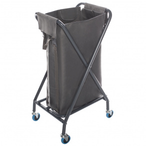 Carucior hotelier lenjerie  pliabil  cu capac plastic    100 litri 2 Carucior hotelier lenjerie  pliabil  cu capac plastic    100 litri 2