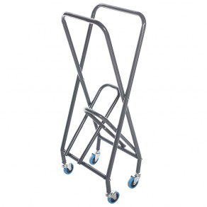 Carucior hotelier lenjerie  pliabil  cu capac plastic    100 litri 3 Carucior hotelier lenjerie  pliabil  cu capac plastic    100 litri 3