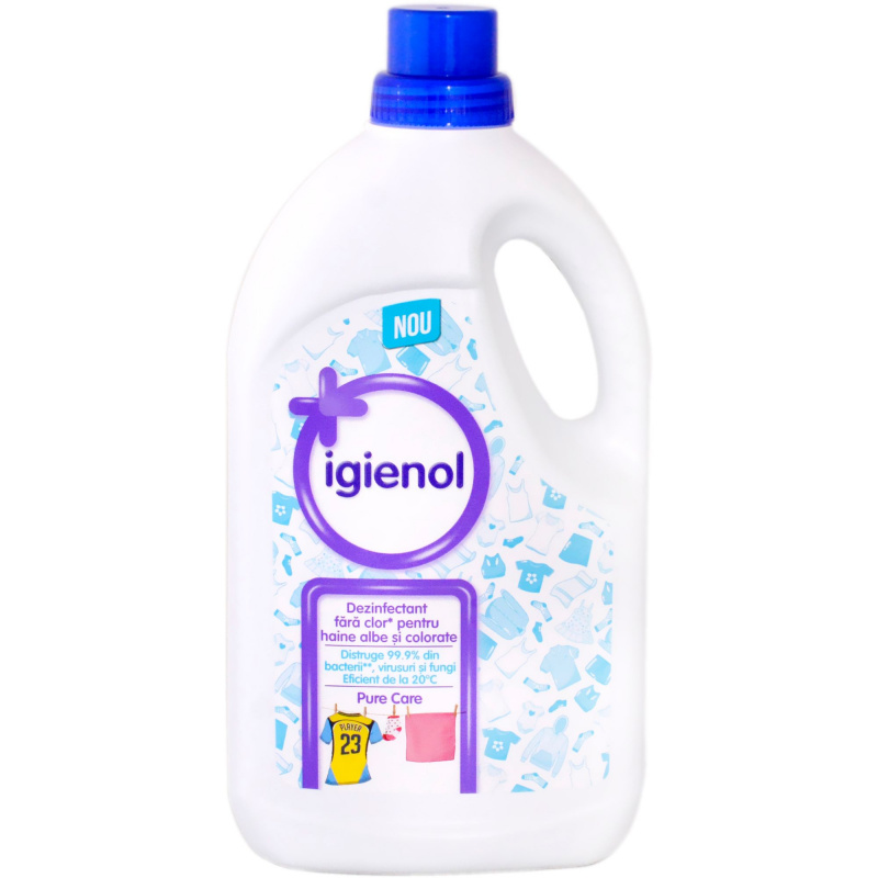 Dezinfectant lichid pentru haine Igienol Pure Care  1 5 l Dezinfectant lichid pentru haine Igienol Pure Care  1 5 l
