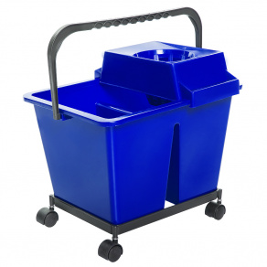 Galeata plastic dubla cu storcator 2   7 litri   albastra 1 Galeata plastic dubla cu storcator 2   7 litri   albastra 1