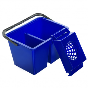 Galeata plastic dubla cu storcator 2   7 litri   albastra 2 Galeata plastic dubla cu storcator 2   7 litri   albastra 2