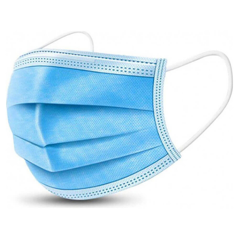 Masca faciala de protectie  3 pliuri  50 buc set Masca faciala de protectie  3 pliuri  50 buc set