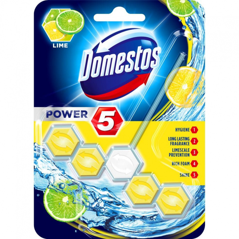 Odorizant wc Power 5   Domestos Lime Odorizant wc Power 5   Domestos Lime