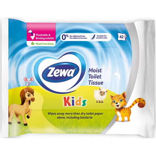 Hartie igienica umeda  Zewa Kids 42 buc