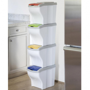 Set 4 cosuri pentru colectare selectiva Poker   4 20 litri 1