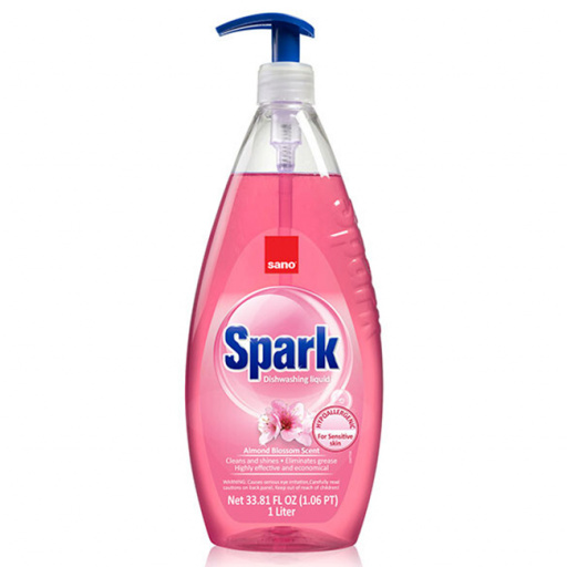 Detergent lichid vase Sano Spark Migdale  1 litru