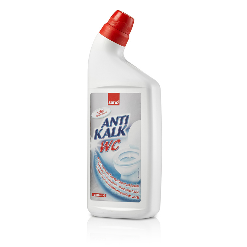 Detartrant gel concentrat pentru vasul de toaleta Sano Anti Kalk WC  750ml Detartrant gel concentrat pentru vasul de toaleta Sano Anti Kalk WC  750ml