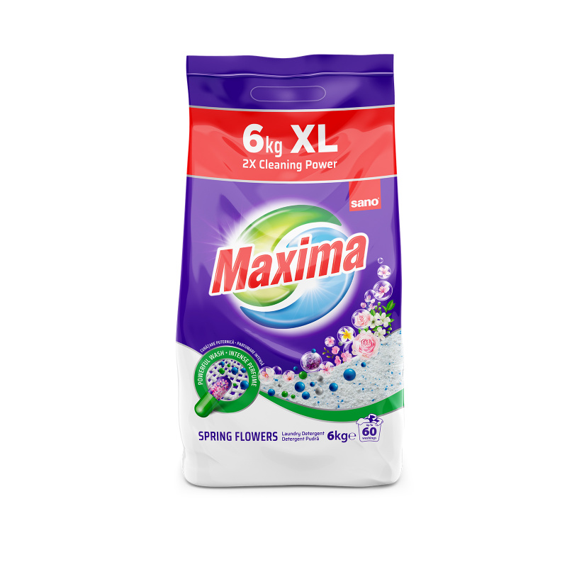 Detergent pentru rufe automat Sano Maxima  spring flowers  6kg Detergent pentru rufe automat Sano Maxima  spring flowers  6kg