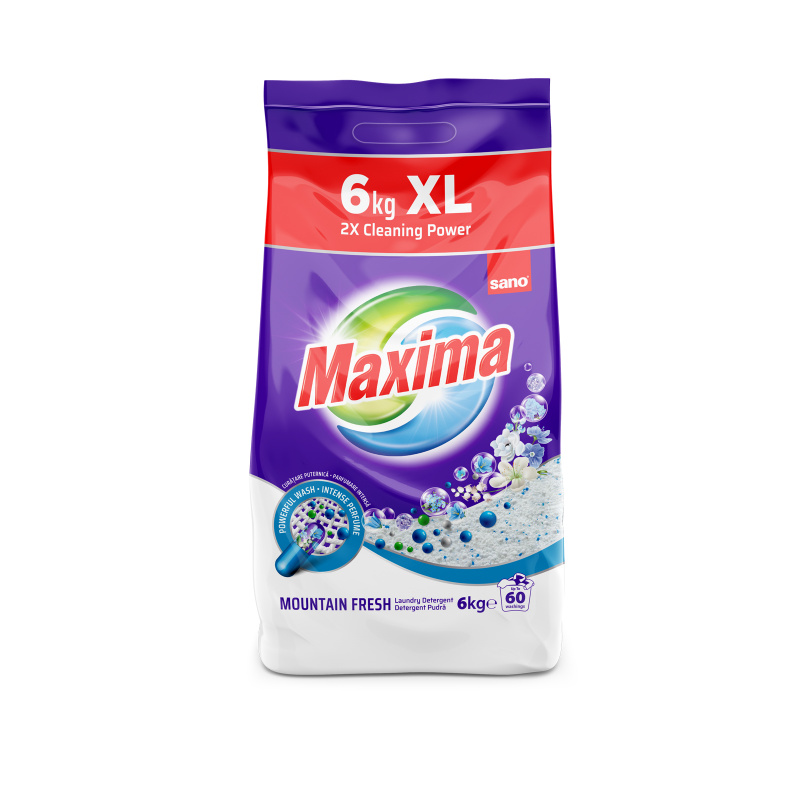 Detergent pentru rufe automat Sano Maxima  mountain fresh  6kg Detergent pentru rufe automat Sano Maxima  mountain fresh  6kg
