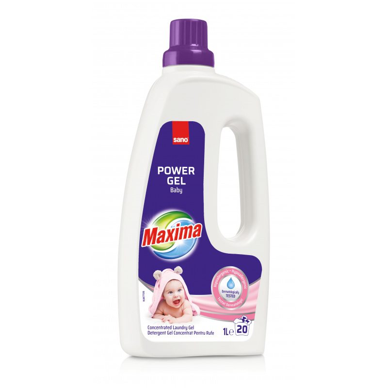 Detergent lichid pentru rufe automat Sano Maxima Baby  1 litru Detergent lichid pentru rufe automat Sano Maxima Baby  1 litru