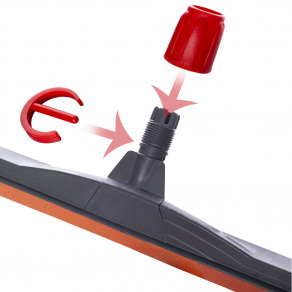 Racleta sters apa pardoseala  burete dublu portocaliu  55 cm rosu 1 Racleta sters apa pardoseala  burete dublu portocaliu  55 cm rosu 1