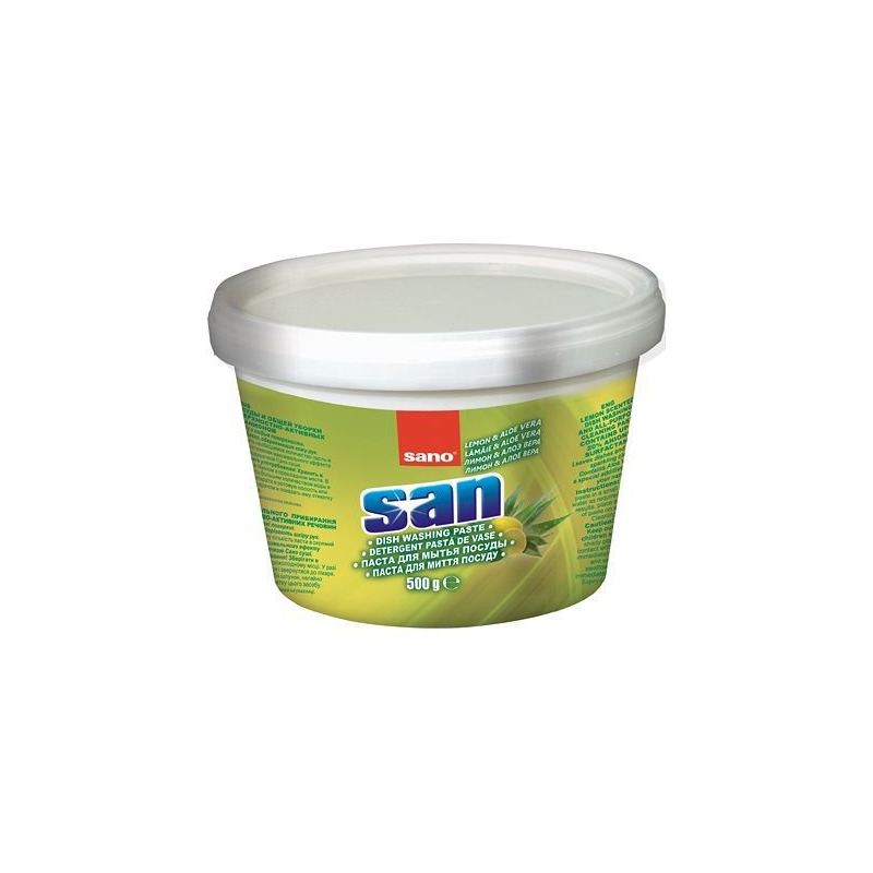 SANO SAN detergent pasta vase lemon si aloe vera  500g SANO SAN detergent pasta vase lemon si aloe vera  500g