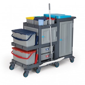 Carucior profesional curatenie spital, zona medicala