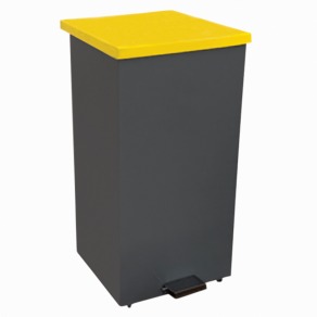 Cos gunoi cu pedala, galben, 70 litri