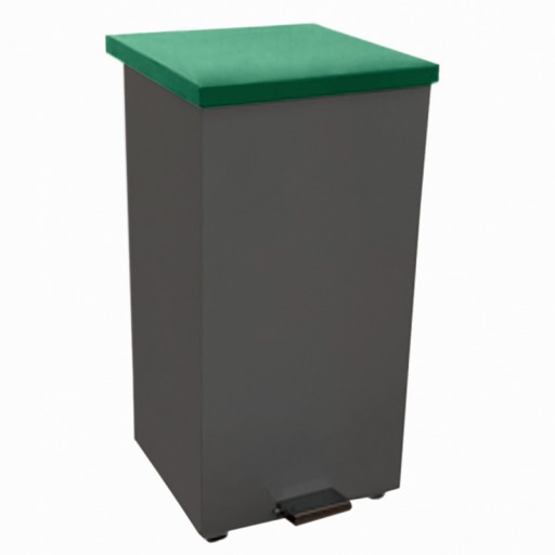 Cos gunoi cu pedala, verde, 70 litri