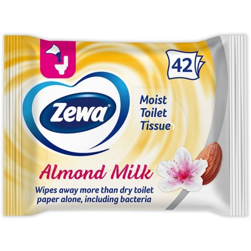 Hartie igienica umeda, Zewa Almond 42 buc
