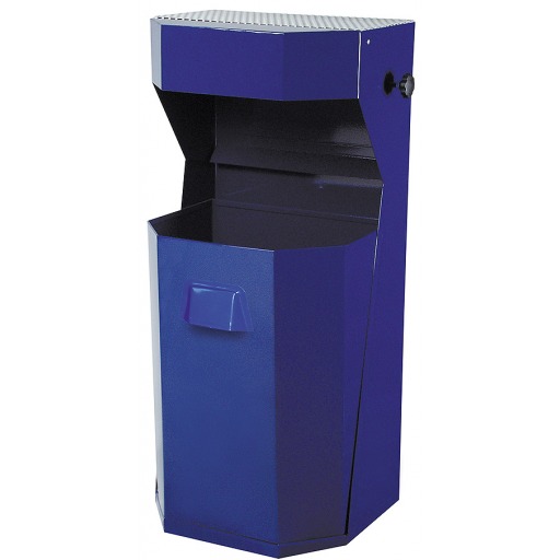 Cos gunoi cu scrumiera 50 l- albastru