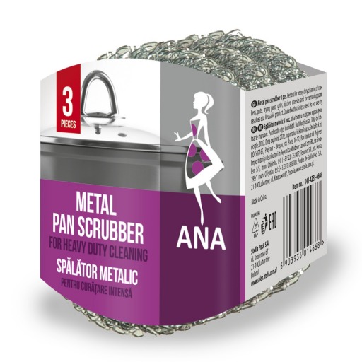 Burete sarma inox, Anna 3buc/set
