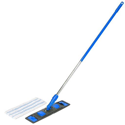 Set mop profesional Esenia Wings System, 40 cm albastru + maner aluminiu