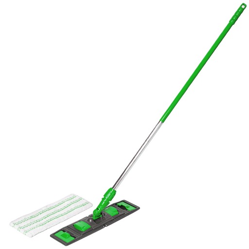 Set mop profesional Esenia Wings System, 40 cm verde + maner aluminiu