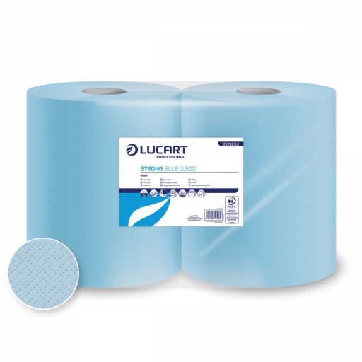 Hartie rola industriala Lucart Strong Multiuse Blue 3 500, 3 str, 150 m