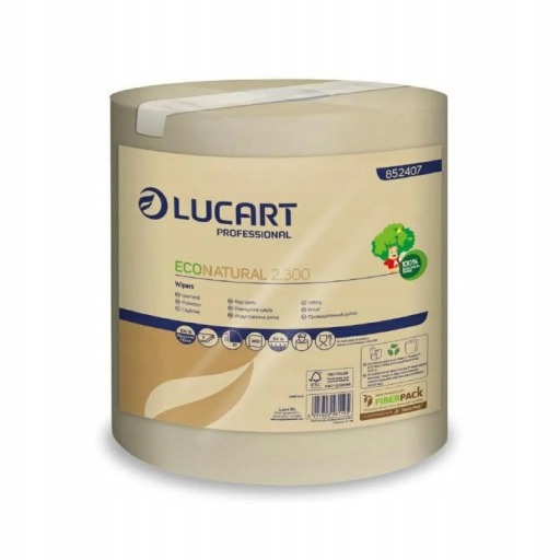 Prosoape hartie derulare centrala, Econatural Lucart, 63 metri