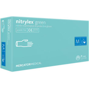 Manusi nitril examinare, protectie Mercator verzi, XS Manusi nitril examinare, protectie Mercator verzi, XS