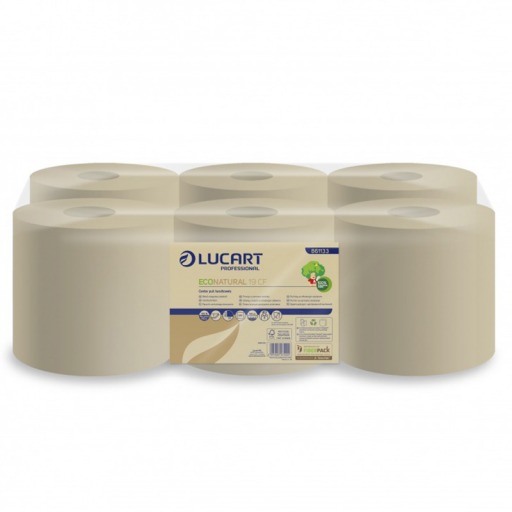 Prosoape hartie derulare centrala, Econatural 19 CF - Lucart, 100 metri