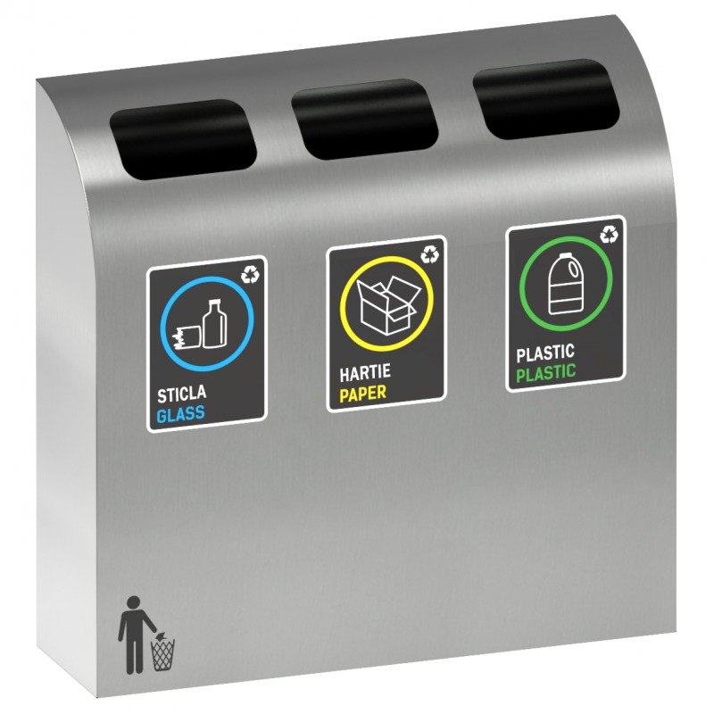 Cos gunoi colectare selectiva Verona, cos gunoi reciclare gunoi 3*40 litri Cos gunoi colectare selectiva Verona, cos gunoi reciclare gunoi 3*40 litri