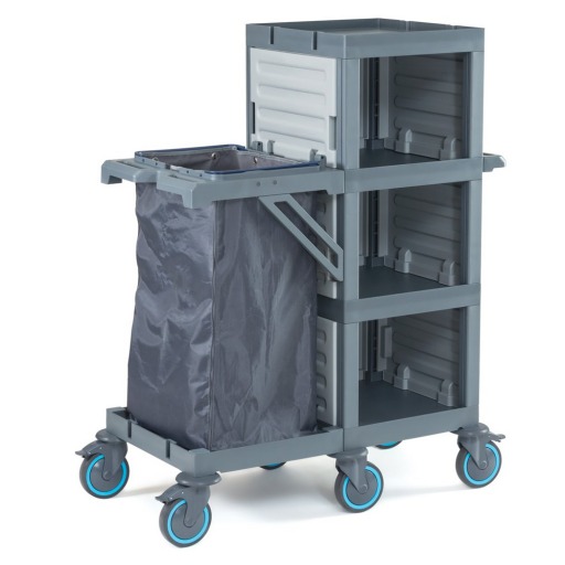 Carucior hotelier camerista multifunctional, curatenie si lenjerie