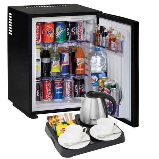 Pachet minibar hotelier 30 litri + tava bun venit + cana fierbator