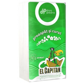 Batiste nazale El Capitan, 3 straturi, 10 buc/ pachet