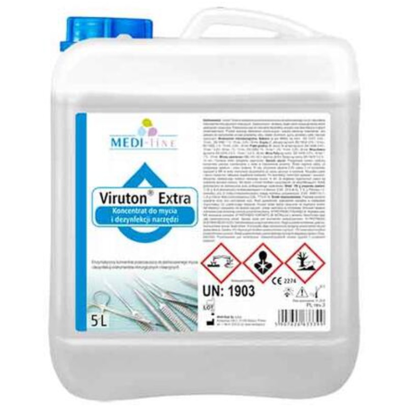 Detergent dezinfectant concentrat pentru instrumentar Viruton Extra 5 L Detergent dezinfectant concentrat pentru instrumentar Viruton Extra 5 L