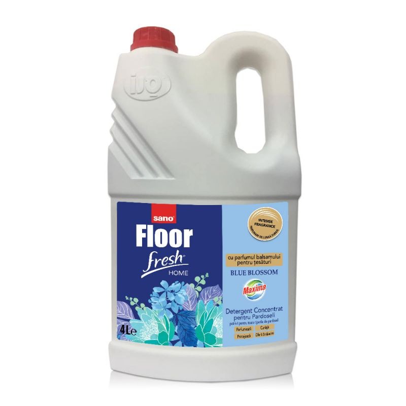 Detergent pardoseala Sano Floor Fresh Home Blue Blossom, 4L