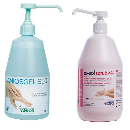 Pachet dezinfectant maini virucid Aniosgel 1l + Solutie antiseptica pentru spalarea mainilor...